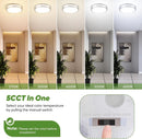 GENERIC 2-PACK 12" LED CEILING LIGHTS, 36W BRIGHT FLUSH MOUNT FIXTURES - SILVER - Like New
