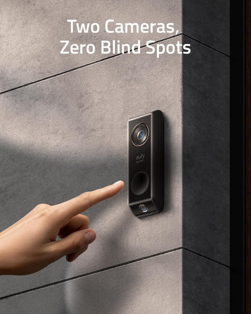 eufy Security S330 Video Doorbell (Wired) with Chime E8203 - BLACK/WHITE - Brand New