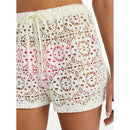 NO BOUNDARIES CROCHET SHORTS COVERUP SIZE MEDIUM 8-10 - :FRESH IVORY - Brand New