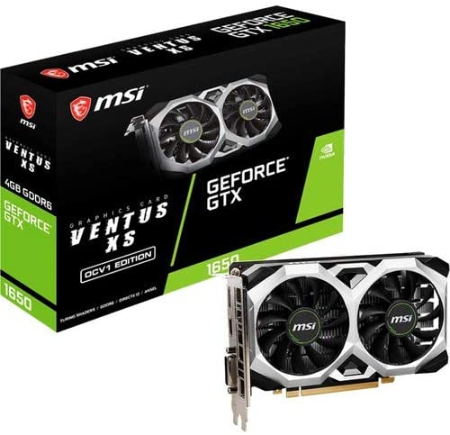 MSI Gaming GeForce GTX 1650 128-Bit 4GB GDRR6 GTX 1650 D6 Ventus XS OCV1 Like New