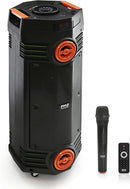 Pyle Portable Bluetooth PA Speaker 300W Dual 6.5” PPHP2694B - BLACK/ORANGE Like New