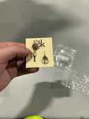 THE SAK GOLD METAL SCOOP DROP EARRINGS GOLD 715 - GOLD - Brand New