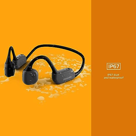 PHILIPS GO A6606 Open-Ear Bone Conduction BT Headphones TAA6606BK/00 - BLACK Like New