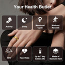 PAXAM SMART RING FOR WOMEN & MEN HEALTH & FITNESS TRACKER SIZE 8 GOLD - Like New