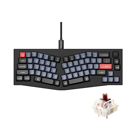 Keychron Q8 Alice Layout Gateron G Pro Brown Switch Q8-M3 Black - Like New