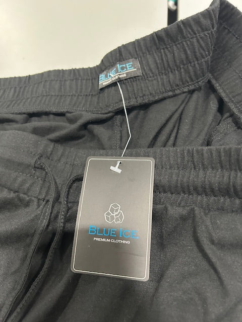 BLUE ICE MEN'S BLACK DRAWSTRING SWEATPANTS - SIZE: MEN 3XL - BLACK - Brand New