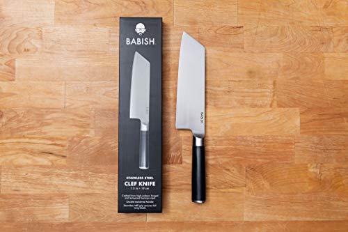 BABISH HIGH-CARBON 1.4116 GERMAN STEEL CUTLERY 7.5" CLEF KITCHEN KNIFE - Like New