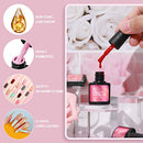 Shelloloh 20 PCS Gel Nail Polish Kit UV Light 20 Colors Set B08KQBFZL3 - Pink - Brand New