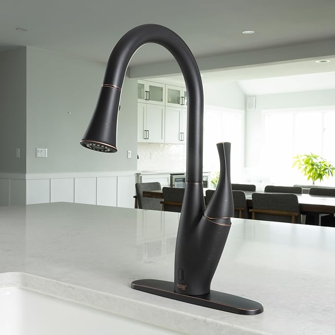 Bio Bidet FLOW X Touchless Faucet Pull Down Sprayer - OIL RUBBED BRONZE - Like New