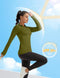 Fkeep Women's Long Sleeve Polo Shirt UPF 50 Sun Protection Mustard Yellow S - Brand New