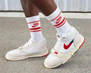 DZ2547 NIKE MEN'S AIR TRAINER 1 PHOTON BASKETBALL SHOES SIZE 9.5 WHITE/BLACK/RED - Like New