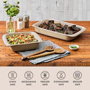 OXO GOOD GRIPS 3 QT RECTANGULAR STONEWARE BAKING DISH - BISCUIT - Brand New