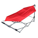 Portable Hammock with Stand-Folds and Fits Red - Brand New