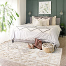 Boho Area Rug 5'x7' Tufted Living Room Rug Large Cotton Farmhouse Rug B0CHJHHMGF - Brand New