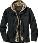 LEGENDARY WHITETAILS MENS CANVAS HOODED HEAVY JACKET, 1057 M - BLACK - Like New