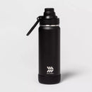 ALL IN MOTION 24OZ VACUUM INSULATED STAINLESS STEEL WATER BOTTLE - BLACK - Like New