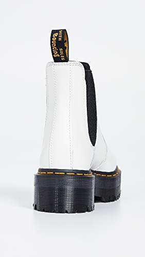 25055100 DR. MARTENS UNISEX-CHELSEA BOOT WHITE/SMOOTH SIZE US MEN 9/WOMEN 10 - Like New
