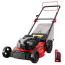 POWERSMART 21" GAS SELF-PROPELLED 140CC ENGINE LAWN MOWER B8721S2 - BLACK/RED - Like New