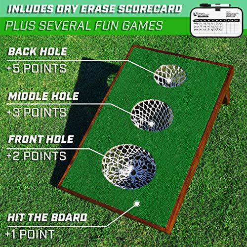 GOSPORTS BATTLECHIP VERSUS GOLF GAME INCLUDES TWO 3 FT X 2 FT TARGETS - GREEN - Like New