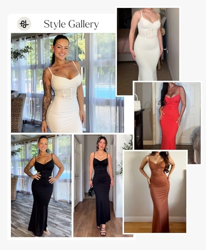 POPILUSH SHAPER DRESS LACE FORMAL MAXI DRESSES BUILT IN SHAPEWEAR CORSET - XL - Like New