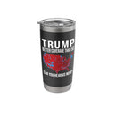 TRUMP BETTER COVERAGE THAN 5G FUNNY POLITICS YOU HEAR US NOW? TUMBLER - BLACK - Like New