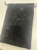 AESTIVATE SINGLE LARGE VELVET DRAWSTRING POUCH, VELVET BAG 8×10 INCH - BLACK - Like New