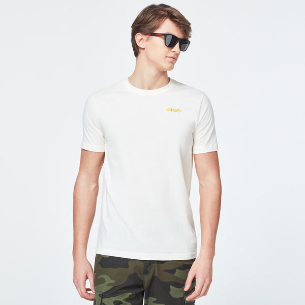 OAKLEY MEN'S HERITAGE 6 SHORT SLEEVE TEE - SIZE: MEN L - ARCTIC WHITE - Brand New