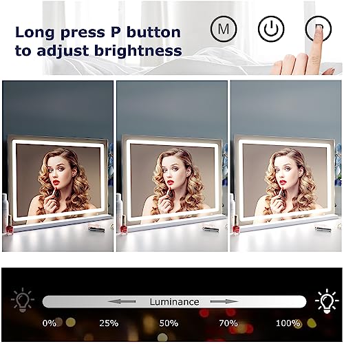 Hollywood Vanity Mirror with Lights,10X Magnification LED Lighted Mirror - Brand New