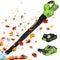 WORKPRO CORDLESS LEAF BLOWER, 20V BATTERY POWERED, W125197A - GREEN/BLACK - Like New