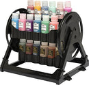 PLAID ROTATIONAL ORGANIZER FOR ACRYLIC STORAGE HOLDS 24 STANDARD 2 FL OZ BOTTLES - Like New