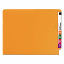 SMEAD END TAB FILE FOLDER SHELF-MASTER REINFORCED STRAIGHT-CUT TAB - ORANGE - Brand New