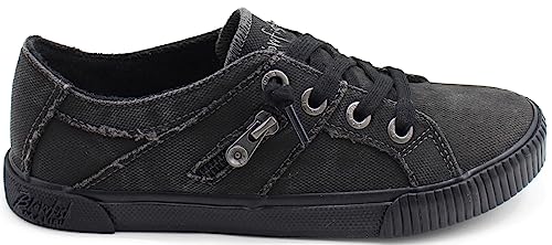 ZS-0269 BLOWFISH MALIBU WOMEN'S FRUIT SNEAKER BLACK/BLACK SIZE 7.5 - Like New