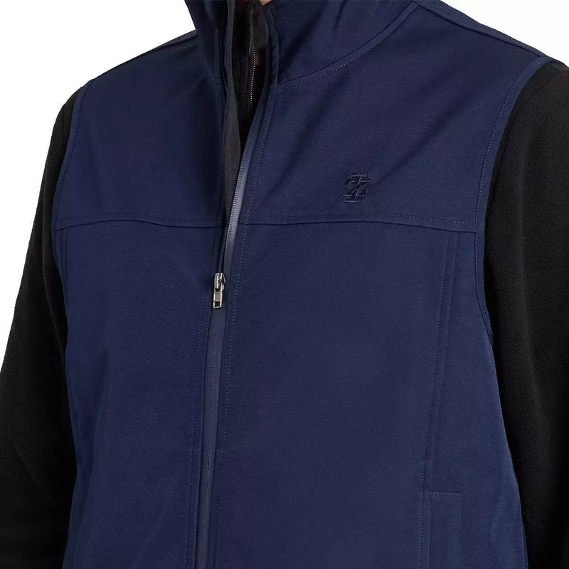 IZ250X IZOD MEN'S SOFTSHELL VEST - SIZE L - NAVY BLAZER - Brand New