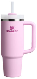 STANLEY QUENCHER H2.0 TUMBLER WITH HANDLE AND STRAW 30 OZ - CHERRY BLOSSOM - Like New