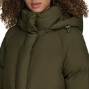 LW4RP590 LEVI'S WOMENS CLOUD PUFF HOODED MIDLENGTH PUFFER JACKET WOMEN M OLIVE - Brand New