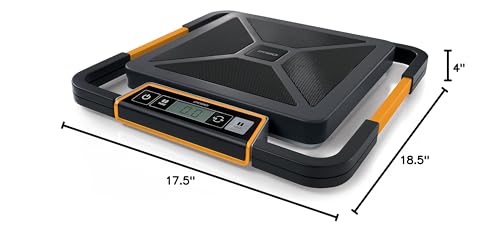 DYMO S400 DIGITAL USB SHIPPING SCALE, 400 LB CAPACITY, 1776113 - BLACK/ORANGE - Like New