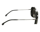 CARRERA OVAL SUNGLASSES - RUTHENIUM FRAME, GRAY LENSES, 50-22-140, GRAY/BLACK - Like New
