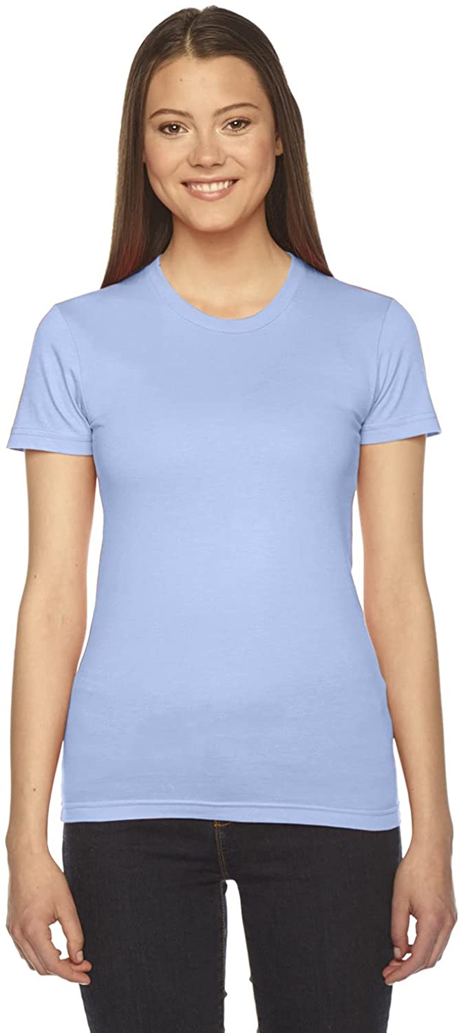 2102W American Apparel Ladies Fine Jersey Short-Sleeve T-Shirt New