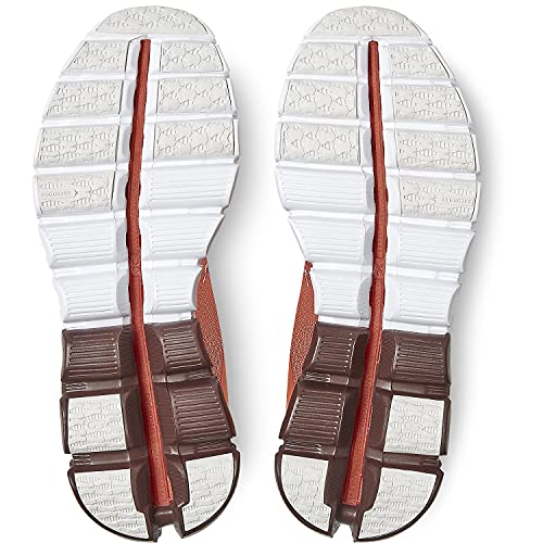 35.99232 On Women Cloudflow 3 Running Shoe Rust/White Size 10 - Like New