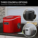 WHYNTER IMC-270MR COMPACT PORTABLE ICE MAKER, 27 LB. CAPACITY - METALLIC RED - Like New