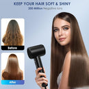IWAANYI Hair Dryer 150000 RPM High-Speed Blow Dryer with Negative Care- Black - Like New