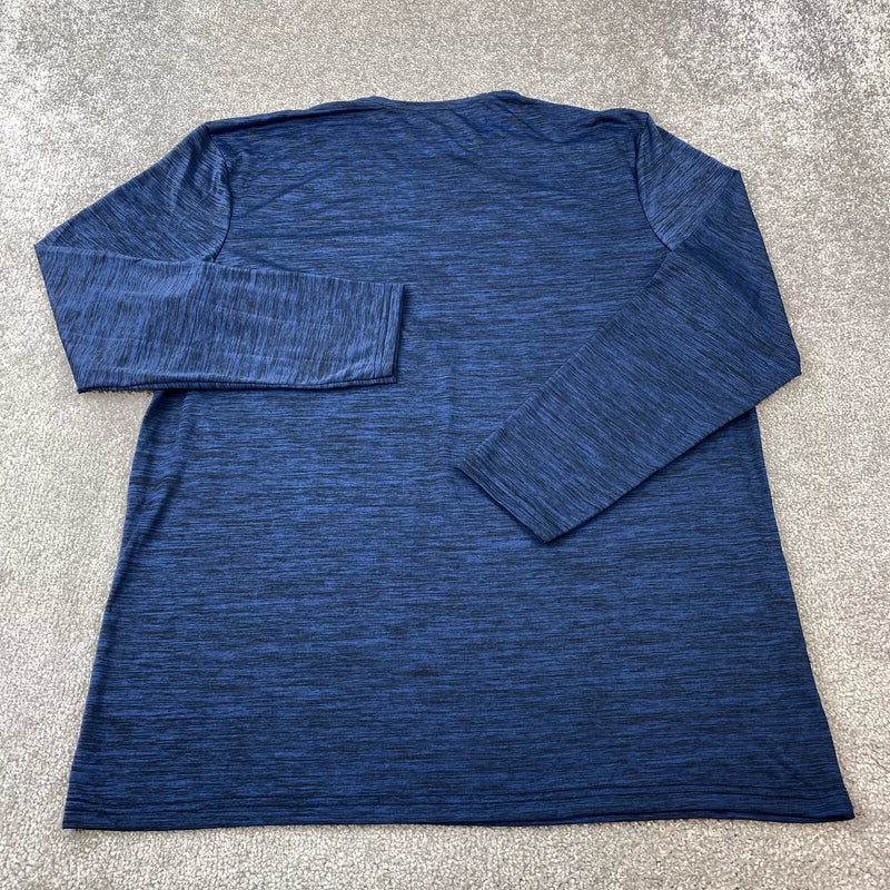 GALAXY BY HARVIC PULLOVER HEATHER KNIT SHIRT MEN'S - SIZE: MEN S - ROYAL BLUE - Brand New