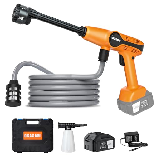 OGASAMI PORTABLE PRESSURE WASHER CORDLESS 1.85MPA PRESSURE WASHER D-021 - ORANGE - Like New