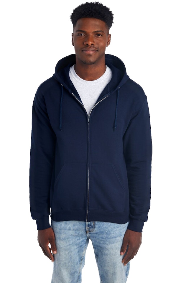 GENERIC NORTH POLE AND MORE, UNISEX FLEECE FULL-ZIP HOODIE - SIZE: MEN S - NAVY - Brand New