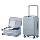 HANKE 24" LUGGAGE SPINNER WHEELS HARD SHELL SUITCASES H9876 - GRAY - Like New