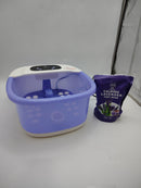 MOODRELISH FOOT SPA BATH MASSAGER HEAT BUBBLES AND VIBRATION MASSAGE - PURPLE - Like New