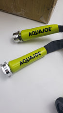 AQUA JOE 75 FOOT HOSE WITH SPRAY NOZZLE - GRAY/GREEN - Like New