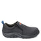 J099317W MERRELL MEN'S JUNGLE MOC LEATHER COMP TOE, SIZE MEN 11W, BLACK - Like New