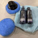 PHILISN QUICK SHINE CERAMIC LIQUID WAX,CLEANING PADS,SOFT FABRIC TOWEL - BLUE - Brand New