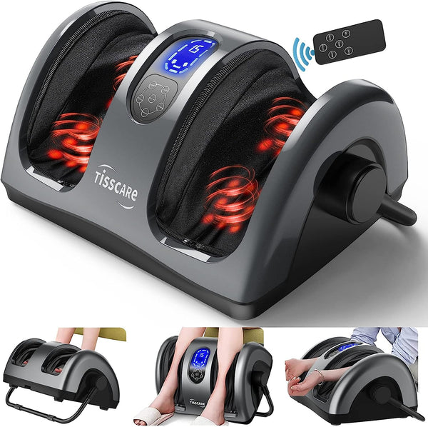 TISSCARE 212 Shiatsu Massage Foot Massager Machine - Upgrade Gray - Brand New